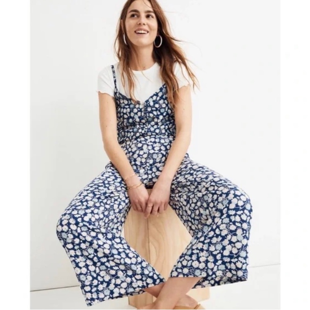 Madewell Hutson Pull-On Crop Floral Pants